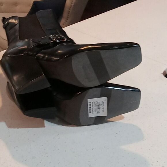 Sam Edelman black patent leather Suzette 3 1/2" heel ankle boot size 6 1/2 NWT - Picture 8 of 8